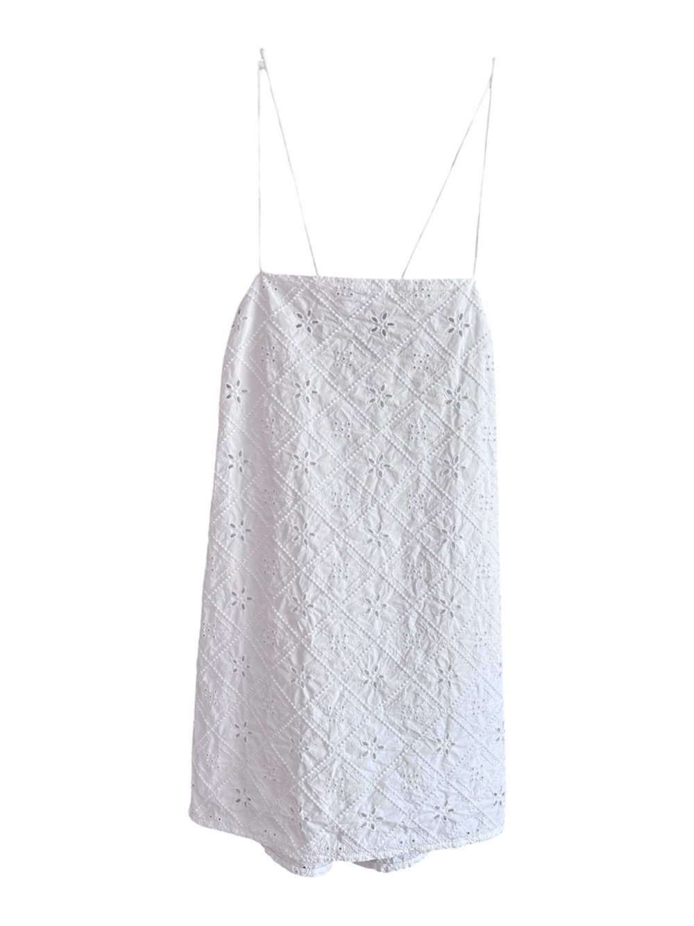 Cotton On White Eyelet Mini Slip Dress